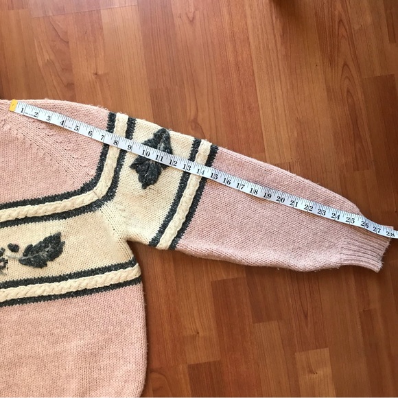 ESPRIT SPORT | Vintage 80’s Sporty Pink & Grey Wool Blend Knit Sweater Size L - Picture 13 of 13